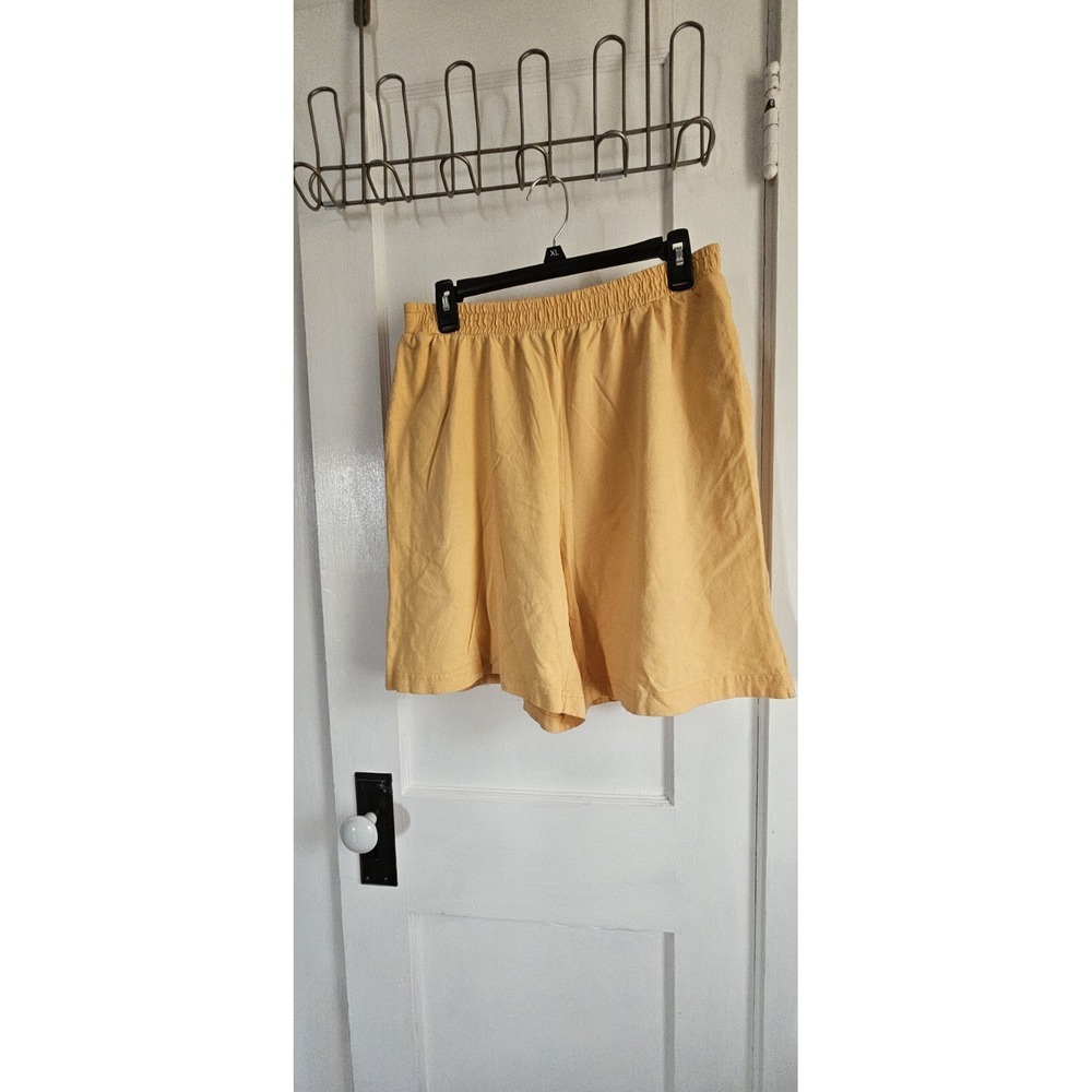 Vintage SK WEAR by sk & company light brown pull on shorts Large made in Ireland